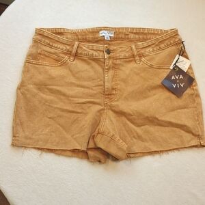 Ava & Viv Jean shorts rust